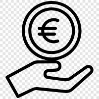 europe, currency, european, euro icon svg