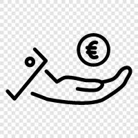 europe, currency, central bank, finance icon svg