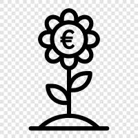 european, european flower, european plants, euro icon svg