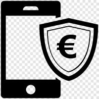 european mobile secure, european mobile security, european, secure euro mobile icon svg