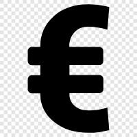 Euros, european, currency, finance icon svg