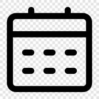 events, appointments, diary, planner icon svg