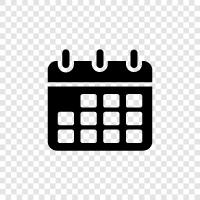 events, appointments, diary, schedule icon svg