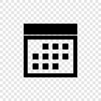 events, diary, planner, schedule icon svg