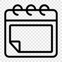 Events, Time, Date, Diary icon svg