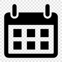 events, appointments, diary, schedule icon svg