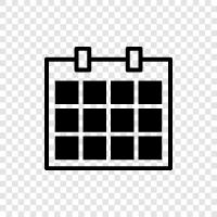 events, appointments, to do, diary icon svg