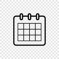 events, diary, schedule, reminder icon svg