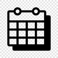 events, appointments, todo list, day planner icon svg