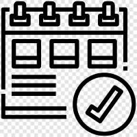 events, schedule, appointments, todo list icon svg