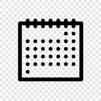 events, schedules, appointments, diary icon svg