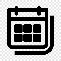 events, appointments, diary, schedule icon svg