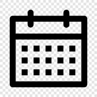 events, diary, schedule, appointments icon svg