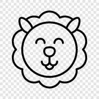 ewe, lamb, fleece, wool icon svg