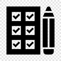 exam, quiz, assessment, check icon svg