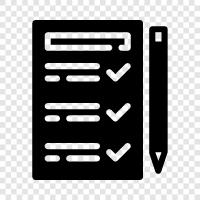 exam, quiz, test prep, study guide icon svg