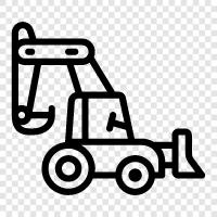 Bagger, BackhoeVermietung, Backhoe symbol