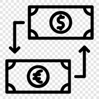 exchange money, money exchange, currency exchange, exchange cash icon svg