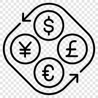 exchange rate, foreign currency, currency exchange, currency icon svg