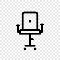 executive chair, leather chair, massage chair, office chair icon svg