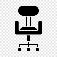 executive chair, leather chair, mesh chair, ergonomic chair icon svg