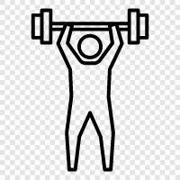 Bewegung, Fitness, Bodybuilding, Muskel symbol