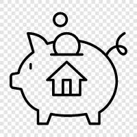 expenses, ways to save money, budget icon svg