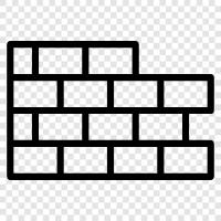 exterior, masonry, wall, brick icon svg