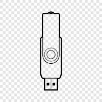 External Hard Drive, Portable Hard Drive, Flash Memory Drive, Memory Stick icon svg