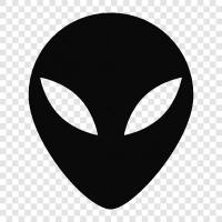 extraterrestrial, space, UFO, unidentified flying object icon svg