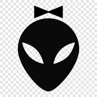 extraterrestrial, space, UFO, extraterrestrial life icon svg