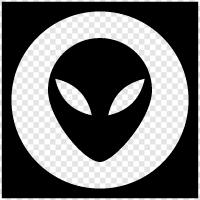 extraterrestrial, space, spacecraft, visit icon svg