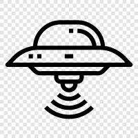 extraterrestrial, unidentified flying object, ufo sightings, alien icon svg