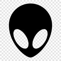 extraterrestrial, space, UFO, aliens icon svg