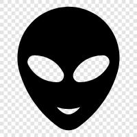 extraterrestrial, UFO, space, star icon svg