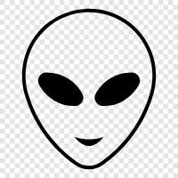 extraterrestrial, unidentified flying objects, UFO, unidentified flying objects sightings icon svg