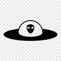 Extraterrestrial, UFO, Alien, unidentified flying object icon svg