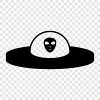 Extraterrestrial, UFO, Alien, Close icon svg