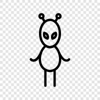 extraterrestrial, UFO, space, extraterrestrial life icon svg