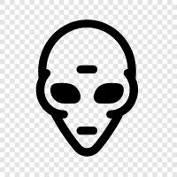 extraterrestrial, UFO, unidentified flying object, space icon svg