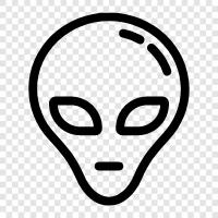 extraterrestrial, space, extraterrestrial life, space life icon svg