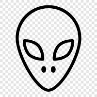 extraterrestrial, unidentified flying object, UFO, space icon svg