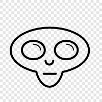 extraterrestrial, space, extraterrestrial life, scifi icon svg