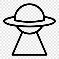 extraterrestrial, unidentified flying objects, UFOs, alien icon svg