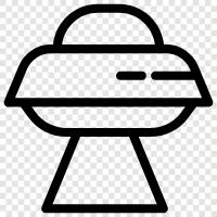 extraterrestrial, alien, spacecraft, flying saucer icon svg