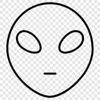 extraterrestrial, UFO, space, extraterrestrial life icon svg