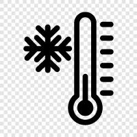 extreme cold temperature, cold weather, winter, snow icon svg