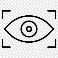 eye scan machine, retina scan, digital eye scan, eye health icon svg