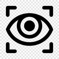 eye scan, retina scan, digital eye scan, ophthalmic eye scan icon svg