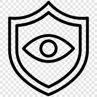 eye security, identity theft, eye scan, retina scan icon svg